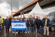 Наша команда на открытии моста через Оку